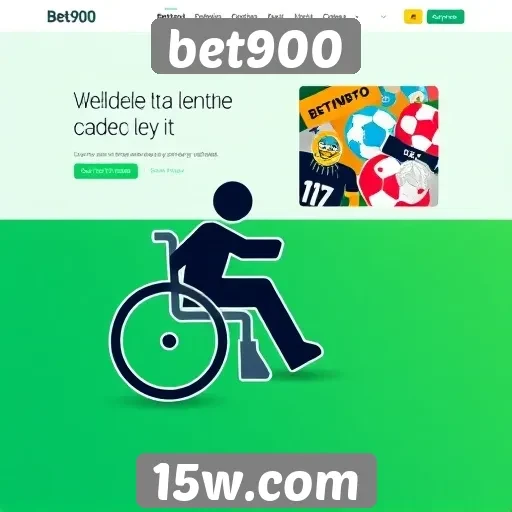 Acessibilidade e design do site bet900